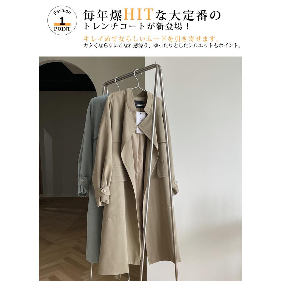 トレンチコートレディース50代 40代2023 春秋ロング 大きい トレンチコートレディース50代 40代2023 春秋ロング 大きい
