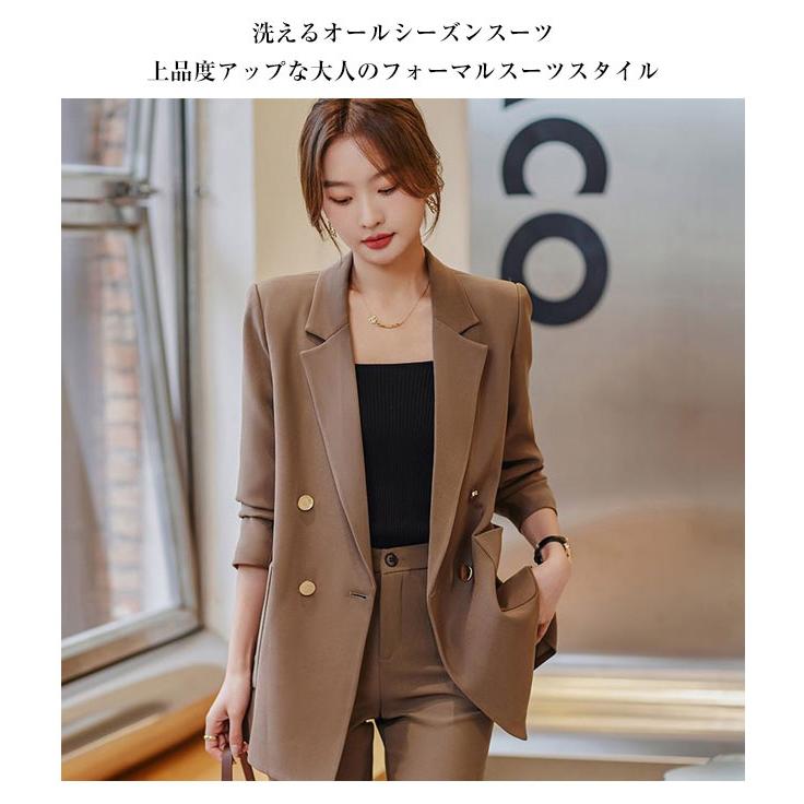 レディーススーツ セットアップ パンツスーツ ビジネススーツ