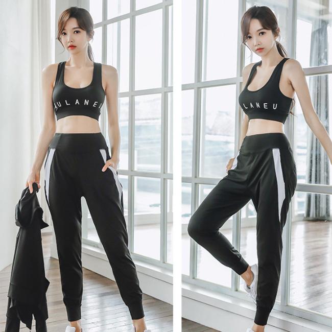 ヨガウェア 2点セット パンツ レギンス ブラ パーカー ジム