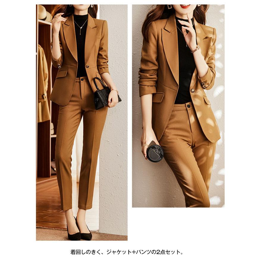 レディーススーツ セットアップ パンツスーツ ビジネススーツ レディーススーツ セットアップ パンツスーツ ビジネススーツ