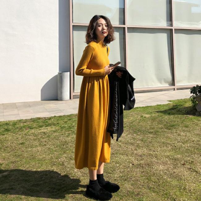 ワンピース ニット ニットワンピース 長袖 羽織り ゆったり レディース