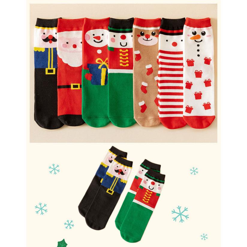 靴下 2足セット レディース ソックス クリスマス柄 かわいい 防寒 保温