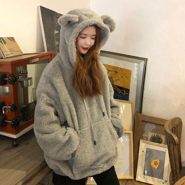 春冬服 ボアパーカー トレーナー レディース プルパーカー ボア 