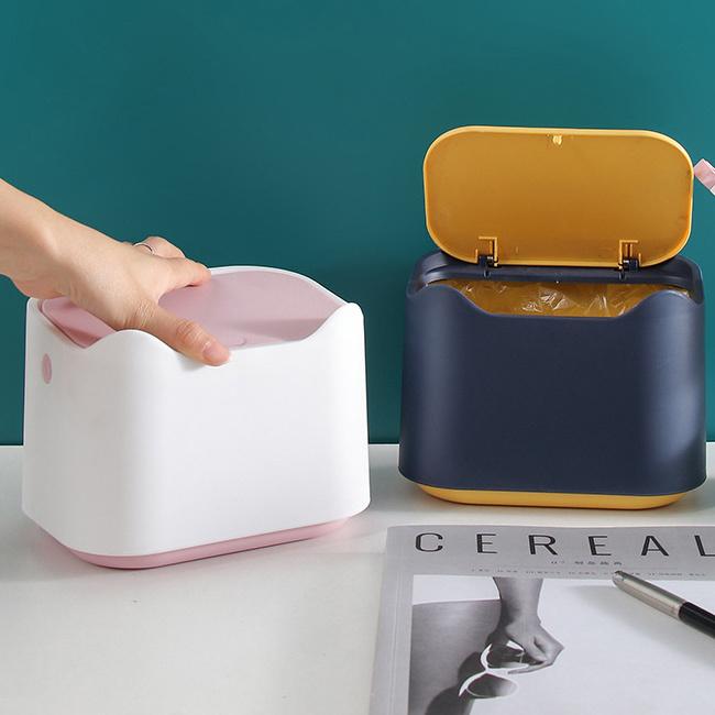 ゴミ箱 ごみ箱 木目調 ミニ ダストボックス ワンタッチ 2L 2リットル