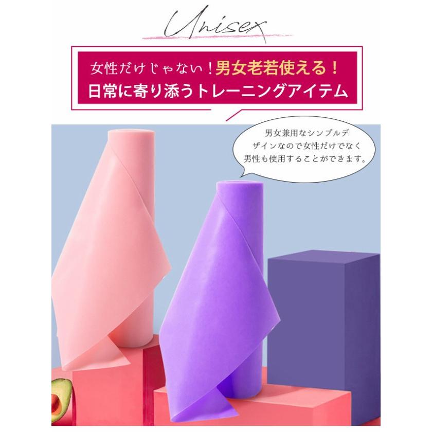送料無料 エクササイズバンド トレーニングチューブ 高強度 軽量 幅広