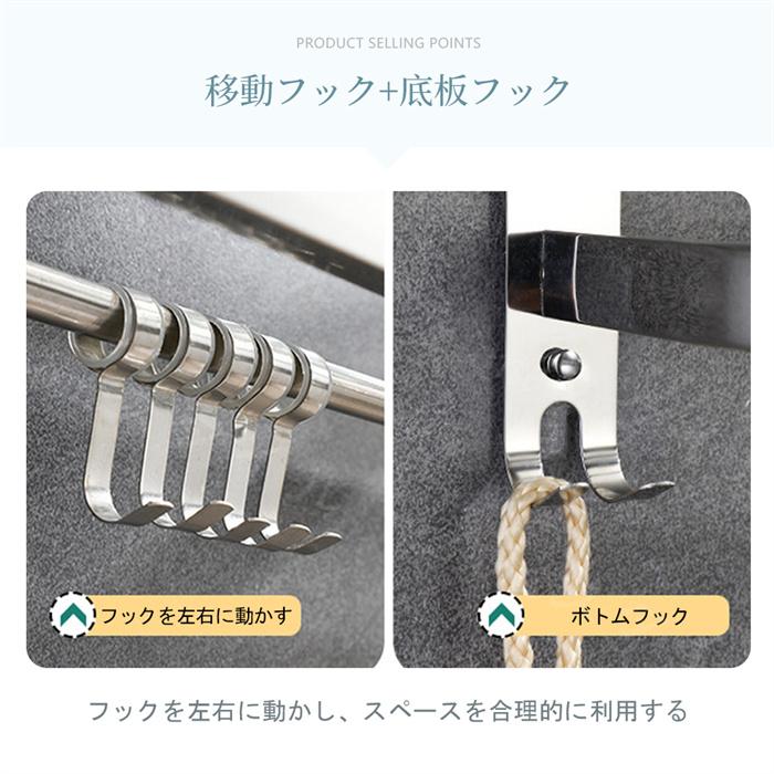 タオルハンガー タオルラック タオル掛け 大容量化 ステンレス製防水
