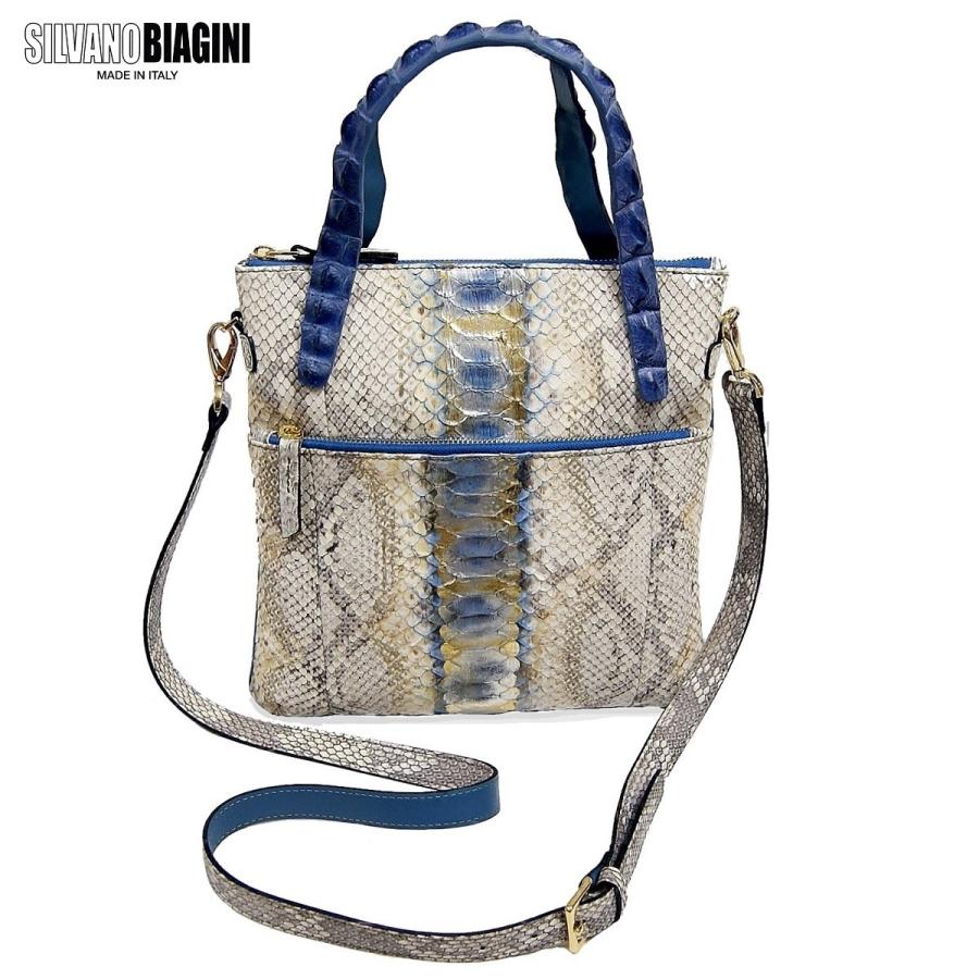 SILVANO BIAGINI ハンドバッグ ショルダー パイソン クロコダイル  