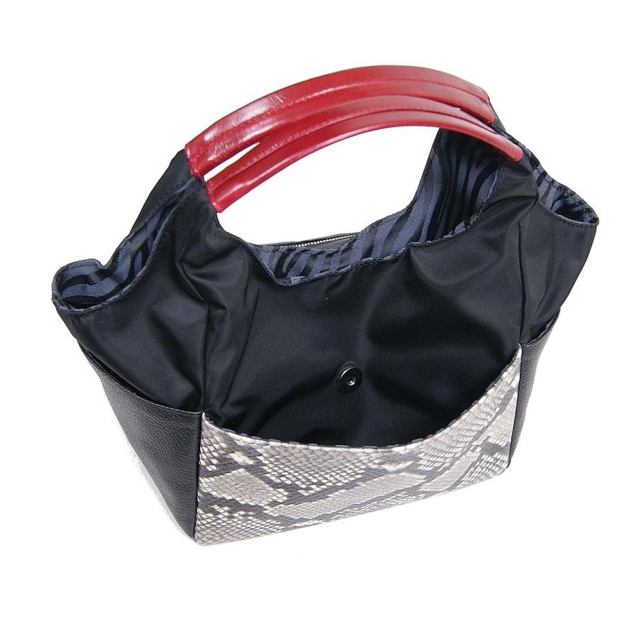 良品★リアル ヘビ革 パイソン ハンドバッグ ダレス型 ダークブルー イタリア製 良品☆リアル ヘビ革 パイソン ハンドバッグ ダレス型 ダーク