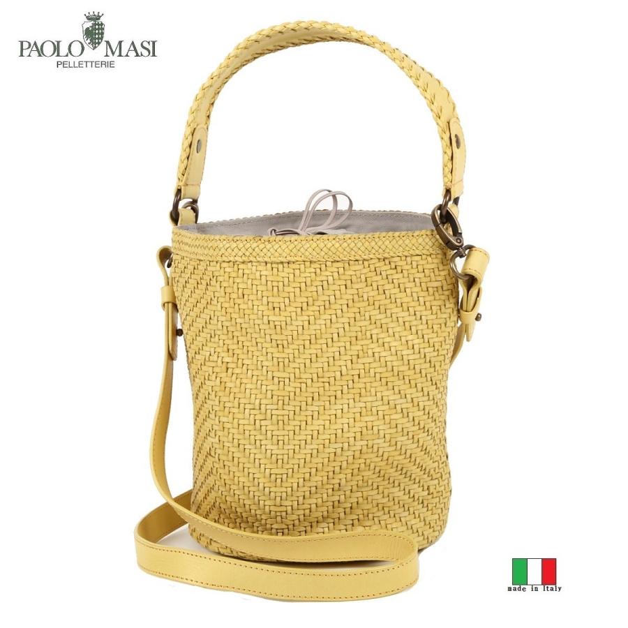 オンラインストア店舗 メッシュ ハンドバッグ イントレチャート PAOLO