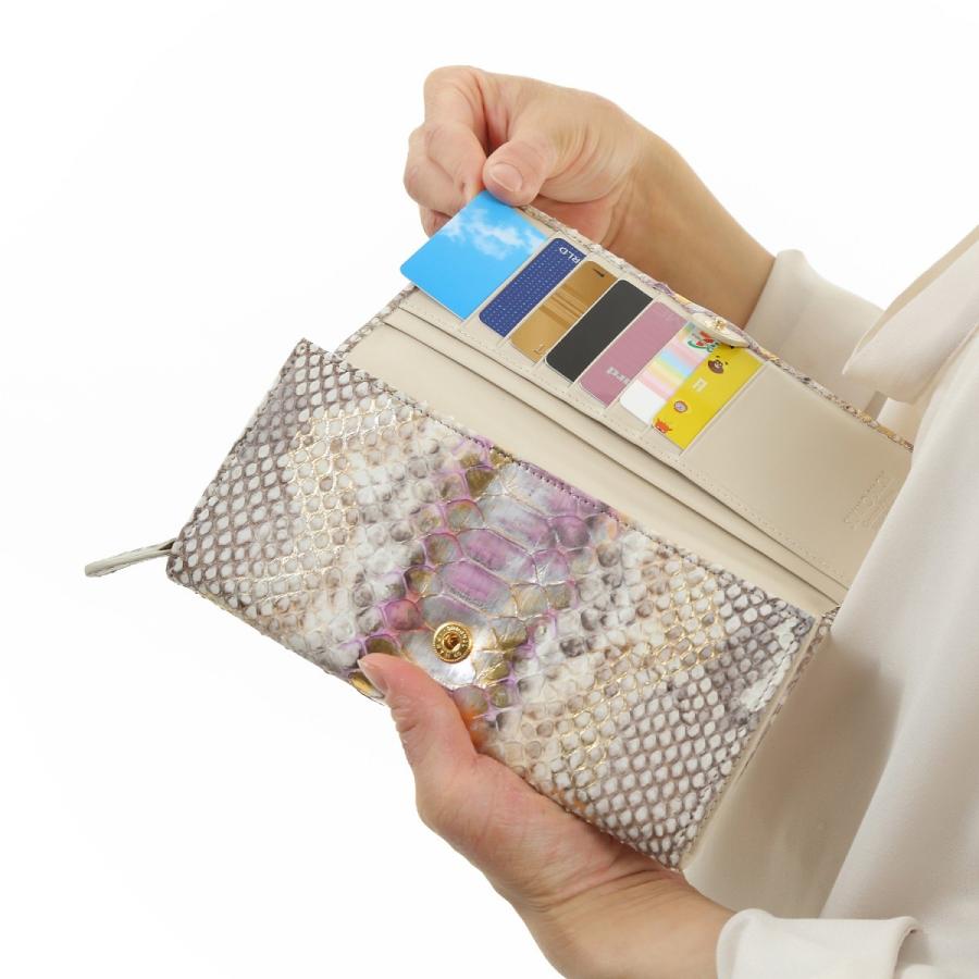 【ヴィンテージ品】SILVANO BIAGINI パイソンレザー長財布イタリア製 SILVANO BIAGINI パイソン 長財布 レディース財布 革本 ブランド