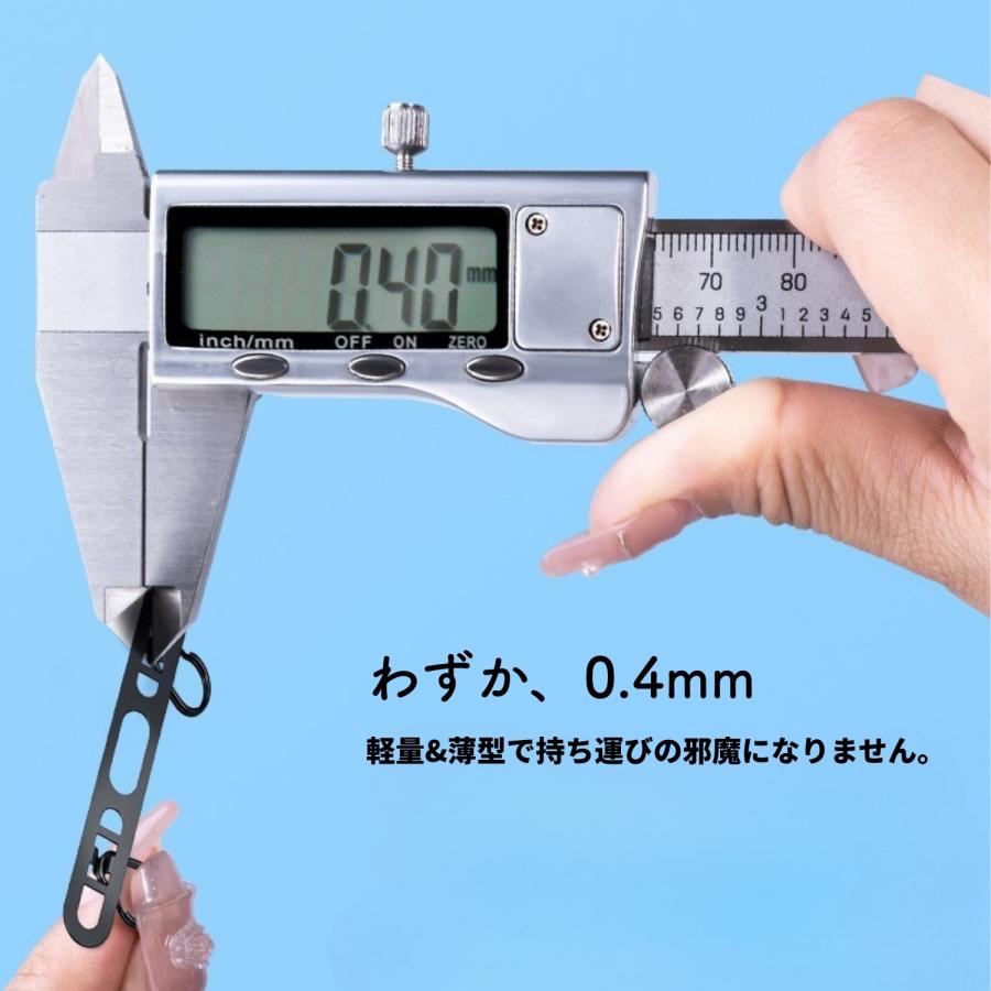 スマホ ストラップホルダー ステンレス 2口 金属 2点吊り 極薄 iPhone