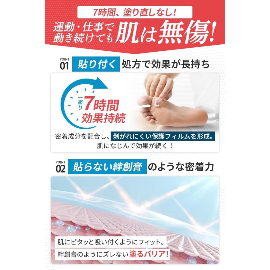 プロテクトJ1 皮膚保護クリーム アースブルー 股ずれ防止 靴擦れ 長時間持続型 バリア 皮膚 手指 スポーツ 無臭 乾燥 防水 クリーム ...