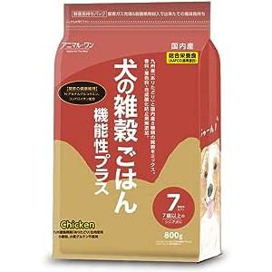 アニマル・ワン 犬の雑穀ごはん 機能性プラス 800g 選べる3個セット (3