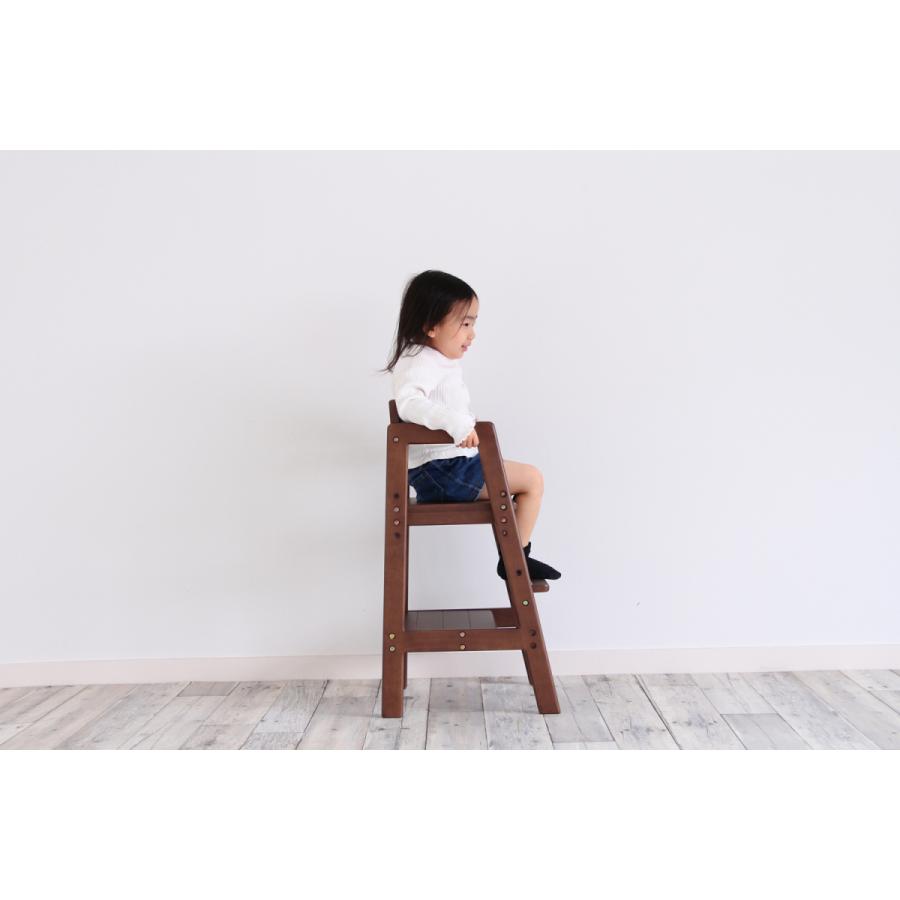 ベビーチェア ハイチェア  木製 高さ調節 ダイニングチェア ベビーチェアー 子供 2歳 食事 椅子｜zkagu｜05