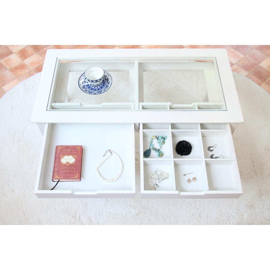 コレクションテーブル ガラステーブル センターテーブル リビング  