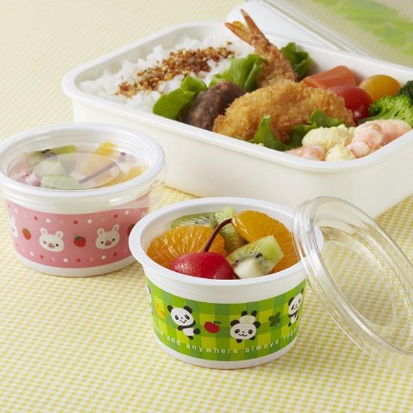 トルネ フタ付 フルーツカップ パンダ&うさぎ 6個入 P-3206 トルネ フタ付 フルーツカップ パンダ&うさぎ 6個入 P-3206