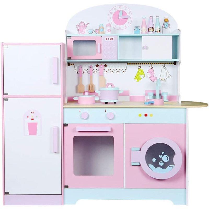 おままごと キッチンセット 木製のシミュレーション大型幼児プレイハウスキッチン冷蔵庫ストーブコンビネーションキッチンおもちゃ 子供の台所用お キッチンセット 木製のシミュレーション大型幼児プレイハウスキッチン冷蔵庫ストーブコンビネーションキッチンおもちゃ 子供の台所用お 　