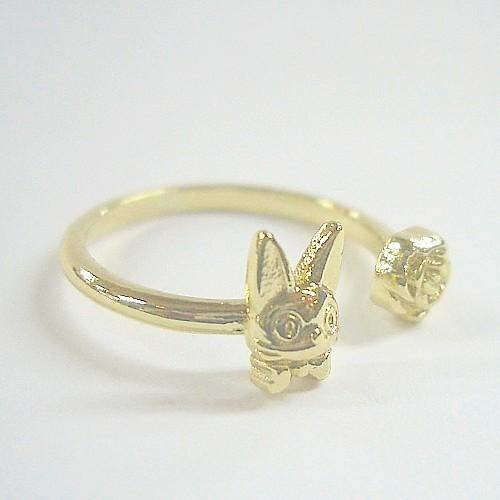 ジブリアクセサリー】 魔女の宅急便 フリーリング ジジとバラ