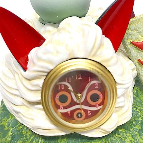 ジブリ グッズ もののけ姫 ミニ置時計 サンのお面の上で ジブリ グッズ もののけ姫 ミニ置時計 サンのお面の上で