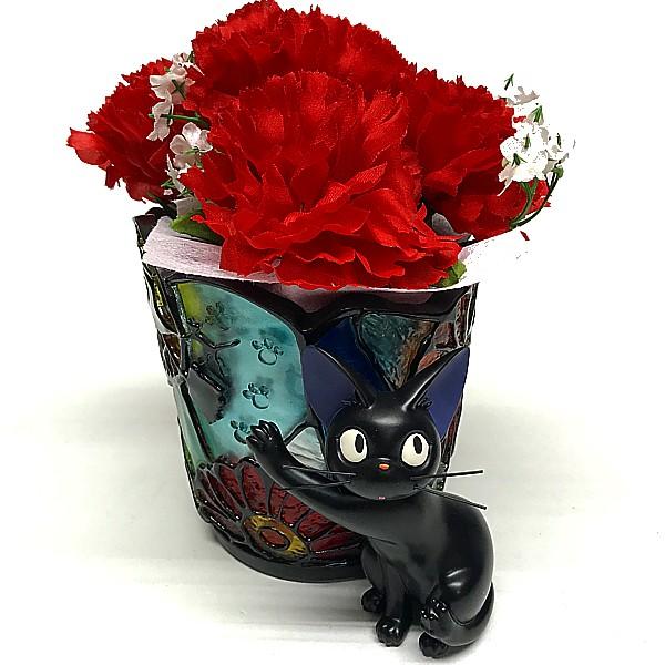 母の日 ジブリ フラワー ギフト 魔女の宅急便 フラワーステンドグラス カーネーションセット | 