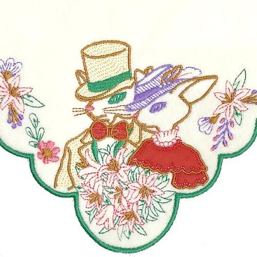 アニメージュとジブリ展 刺繍ブローチ バロン＆ルイーゼ 耳を