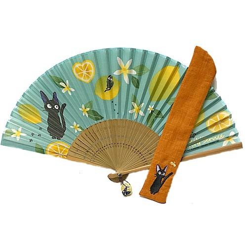 ジブリの扇子&袋 魔女の宅急便 檸檬扇子と刺繍袋セット : ZOONETYahoo