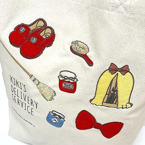 ジブリグッズ 縦型刺繍帆布トートバッグ 魔女の宅急便 Precious goods