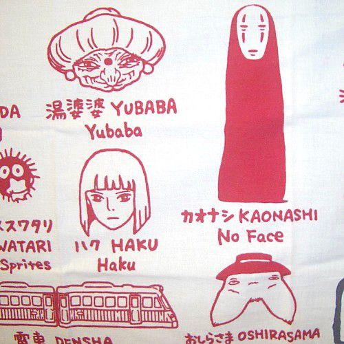 ジブリ手ぬぐい】本染め手ぬぐい/千と千尋の神隠しならべ