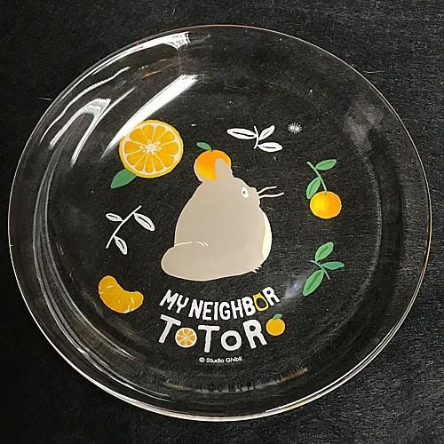 ジブリ食器 となりのトトロ 夏ミカンシリーズ ガラスプレート15cm