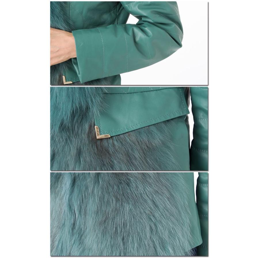 全７色　ボリュームフォックスファー×ラムレザー　ダウンジャケットコート　a206 |  | 04