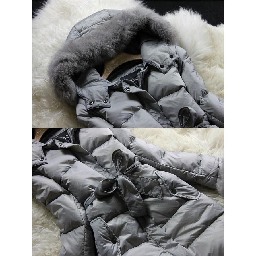 全２色 取り外し可能フォックスファー付きダウンコートb301 |  | 01