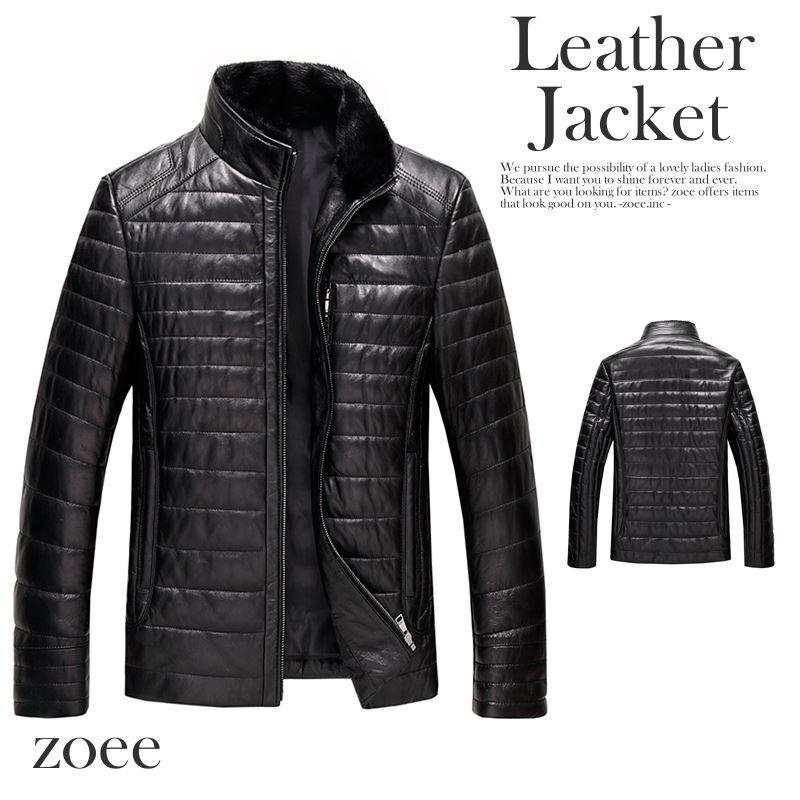 全商品オープニング価格特別価格 ラムレザージャケット メンズ ダウン90 本革 羊革 ミンクファー レザージャケット アウター ジャケット D001 D001 Zoeeヤフー店 通販 Yahoo ショッピング 国際ブランド Cantinhoalgarvio Com