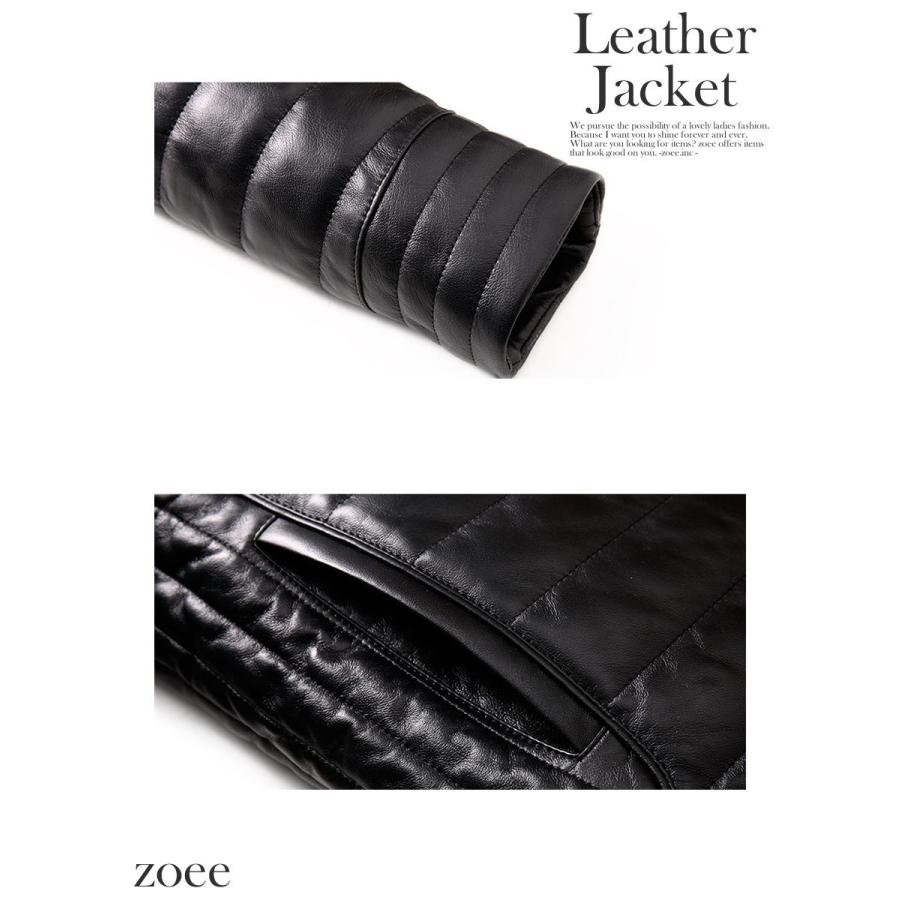 ラムレザージャケット メンズ ダウン90% 本革 羊革 ミンクファー レザージャケット アウター ジャケット d001 |  | 03