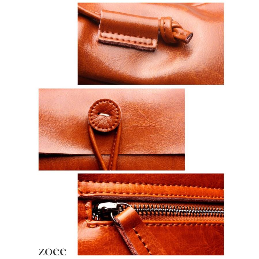 牛革バッグ レディース ショルダーバッグ  ブラウン/ブラック/チェリーピンク/ネイビー d919 |  | 02