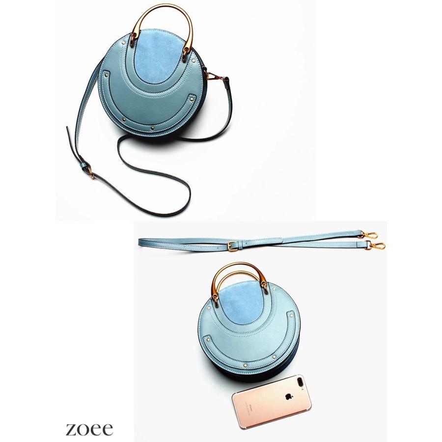 牛革バッグ レディース 丸型 丸い ハンドバッグ レザートート 2WAY ショルダーバッグ ブルー/イエロー/ブラック/アイボリー/ブラウン d921 |  | 01