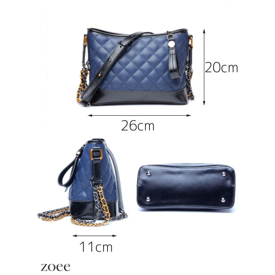 牛革バッグ レディース ショルダーバッグ レザーバッグ ブルー/ホワイト/ブラック フリーサイズ d924 |  | 01