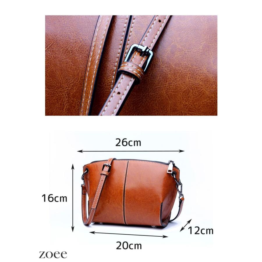 牛革バッグ レディース ショルダーバッグ ブラウン/ブルー/ブラック d931 |  | 05