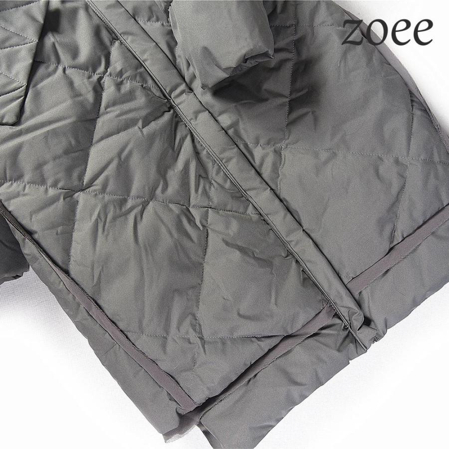 ダウンコート レディース 秋冬 フォックスファー フード ロングコート 2WAY 暖かい  おしゃれ アウター コート カーキ/ブラック/グレー M〜3L e306 |  | 14