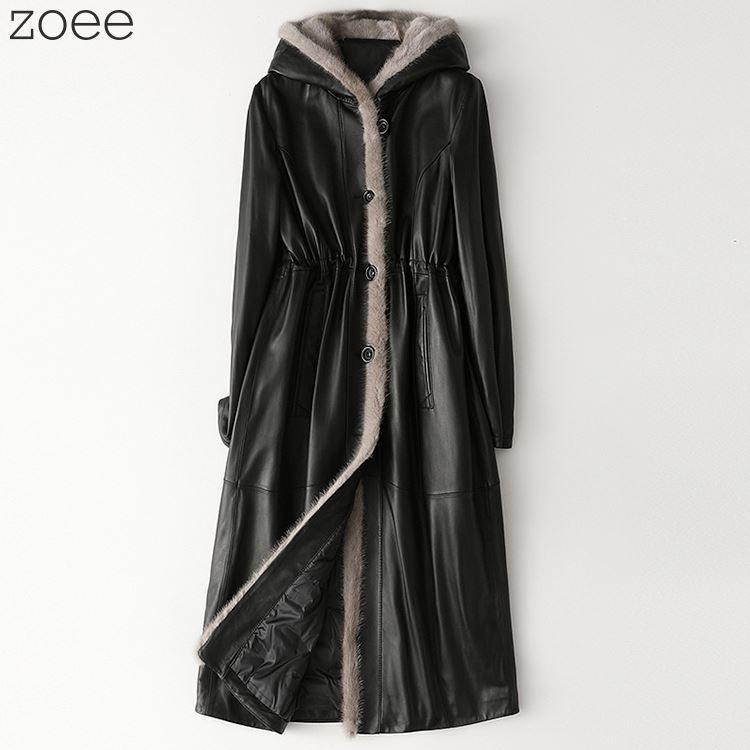 ラムレザーコート ダウン90% ミンクファー ダウンコート レディース アウター 秋冬 コート ブラック M/L/2L/3L/4L f1b30 |  | 06