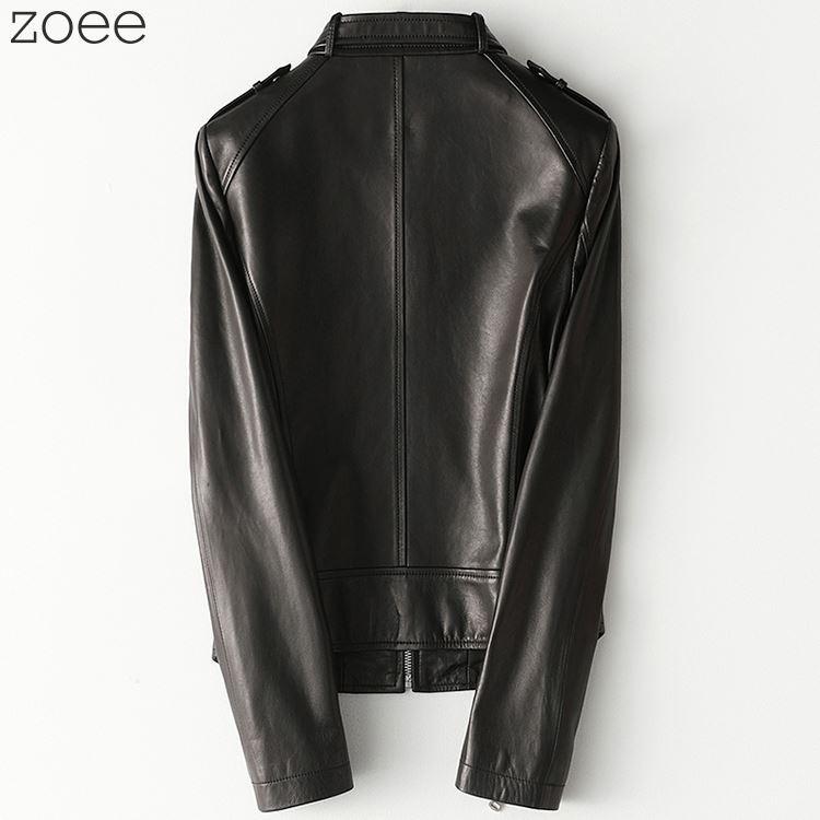 ライダースジャケット レザージャケット レディース 秋冬 アウター シングル 本革 ラムレザー ブラック M/L/2L f1b31 |  | 01