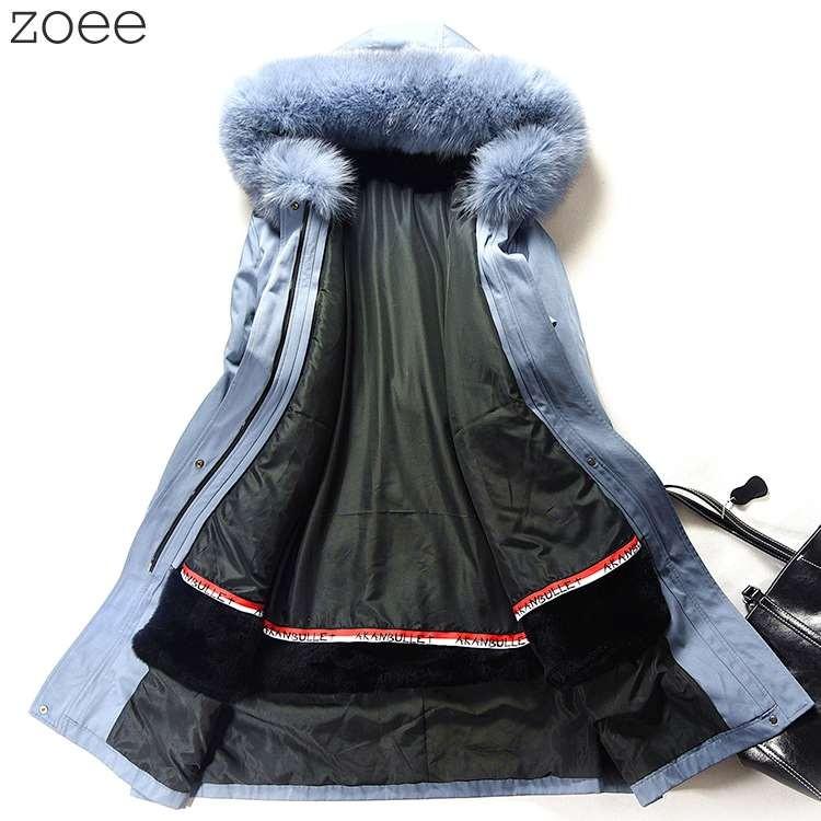 モッズコート フォックスファー ロング丈 レッキスファー レディース 秋冬 アウター 3WAY ブルー/グリーン/ベージュ/ブラック M/L/2L f1d09 |  | 05
