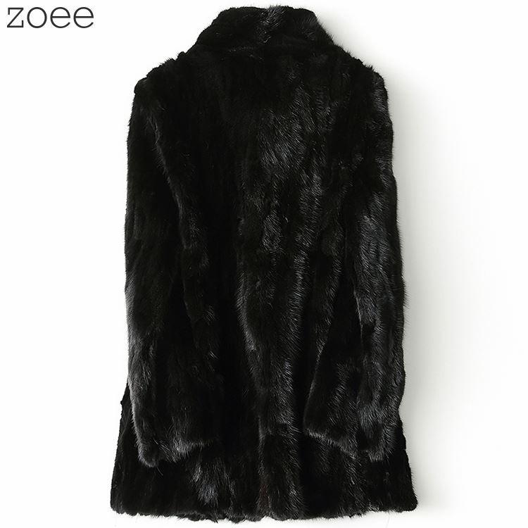 ミンクファーコート スタンドカラーコート 毛皮コート レディース 秋冬