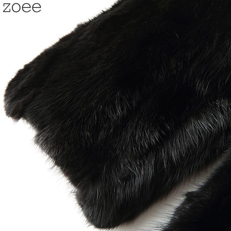 ミンクファーコート スタンドカラーコート 毛皮コート レディース 秋冬