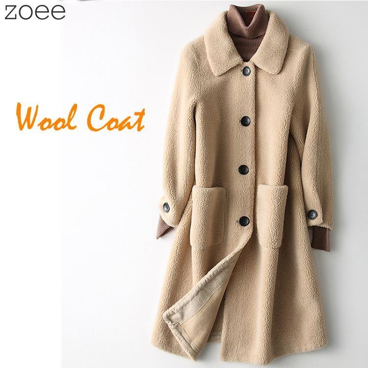 ウールコート ステンカラーコート 七分袖 レディース アウター 秋冬 冬物 羊毛 お洒落 可愛い ベージュ S/M/L/2L f1f11