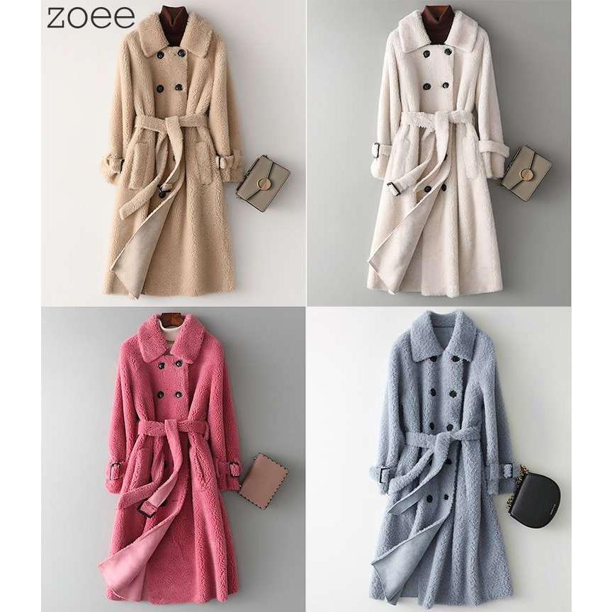ウールコート トレンチコート レディース 秋冬 アウター コート ロング丈 ベージュ/アイボリー/ピンク/ブルー S/M/L f1f37 |  | 01