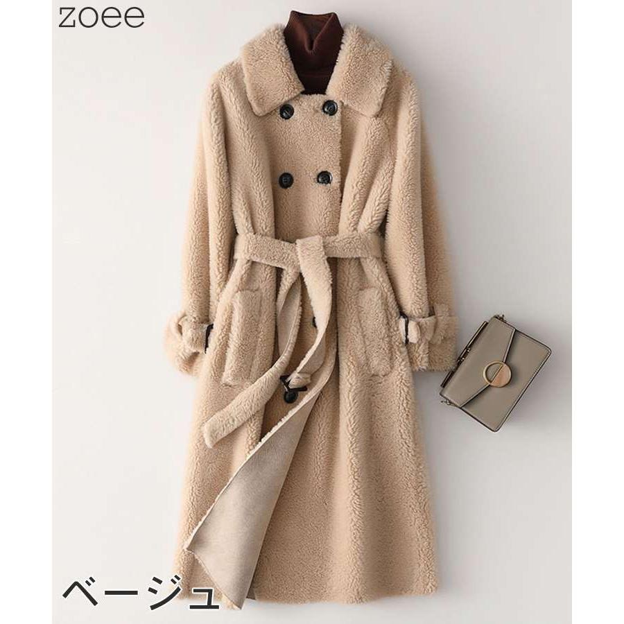 ウールコート トレンチコート レディース 秋冬 アウター コート ロング丈 ベージュ/アイボリー/ピンク/ブルー S/M/L f1f37 |  | 04