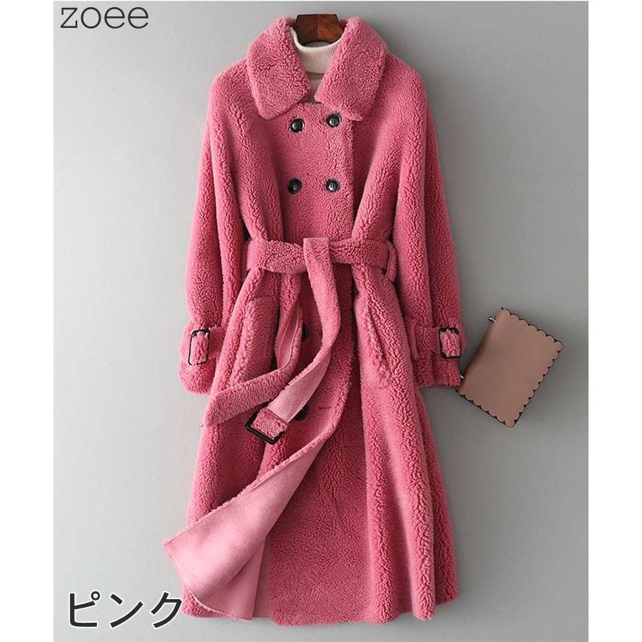 ウールコート トレンチコート レディース 秋冬 アウター コート ロング丈 ベージュ/アイボリー/ピンク/ブルー S/M/L f1f37 |  | 09