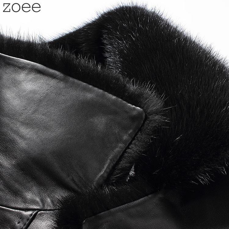 ラムレザーコート チェスターコート メンズ ミンクファー アウター 秋冬 本革 羊革 コート 長袖 無地 ブラック M/L/2L/3L/4L/5L f4a05 |  | 02