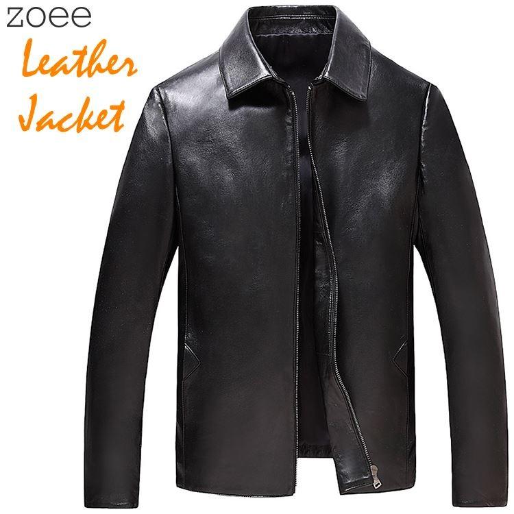 ラムレザージャケット ライダースジャケット メンズ 秋冬 アウター 本革 羊革 大きいサイズ ブラック L 2l 3l 4l 5l F4b09 F4b09 Zoeeヤフー店 通販 Yahoo ショッピング