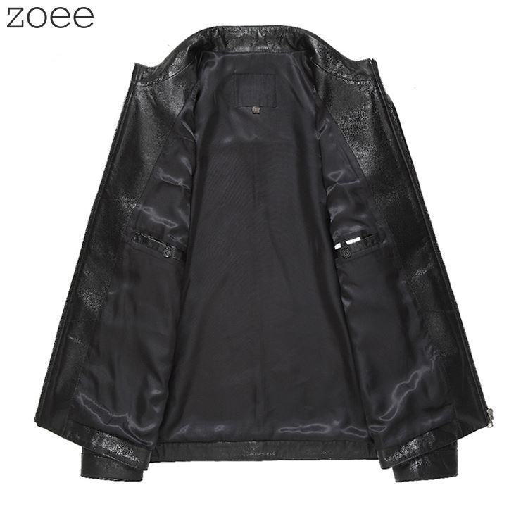 シングルライダースジャケット メンズ レザージャケット 革ジャン 本革 ラムレザー 羊革 無地 アウター ジャケット ブラック M/L/2L/3L/4L/5L f4b17 |  | 02